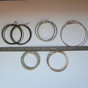 Hoop earrings bundle